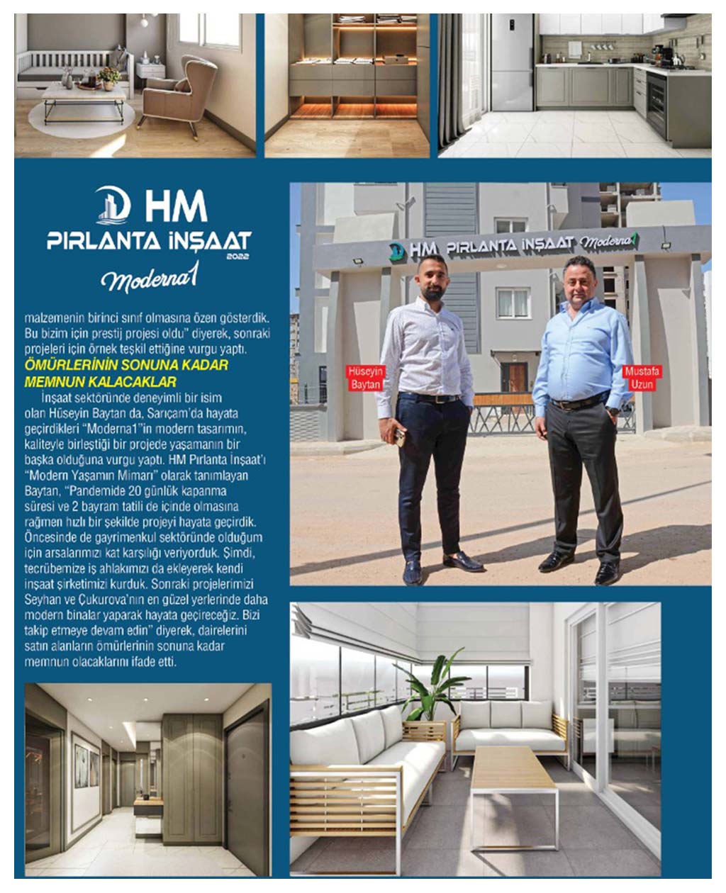 Moderna 1 Projesi - HM Pırlanta İnşaat